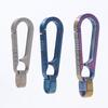 Men's Titanium Alloy Keychain with Waist Hanger Buckle and Keyring Lock
