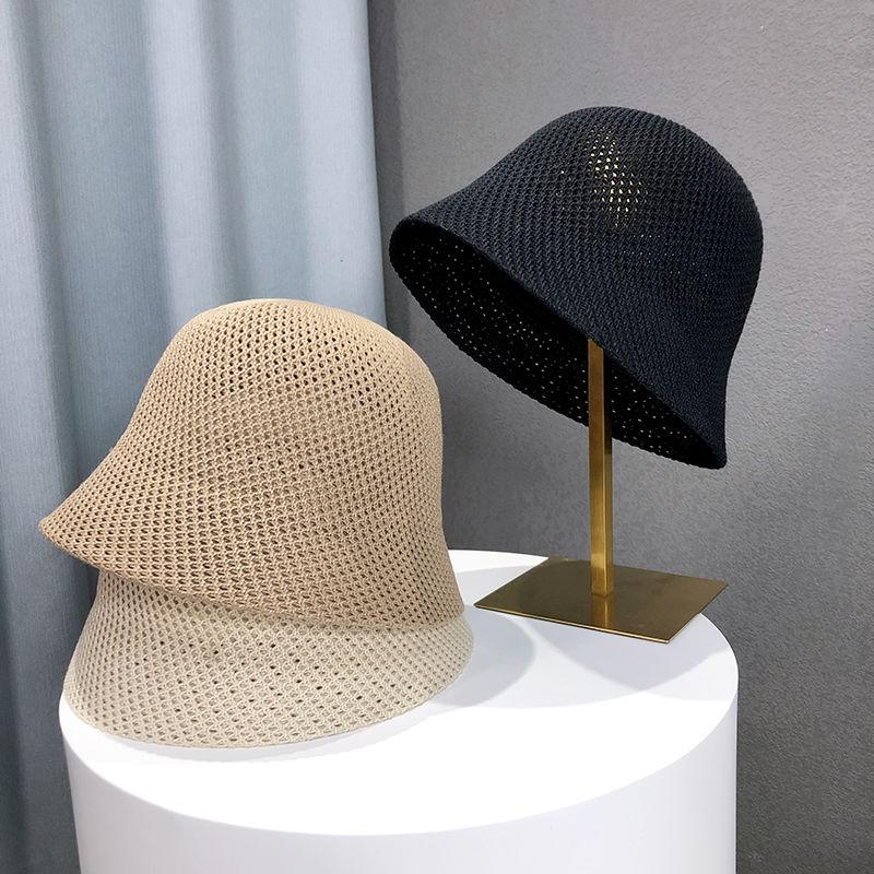 Female Fisherman Hat Spring and Summer Hollow Thin Sun Hat Sunscreen and Sunshade Bucket Hat Japanese Style