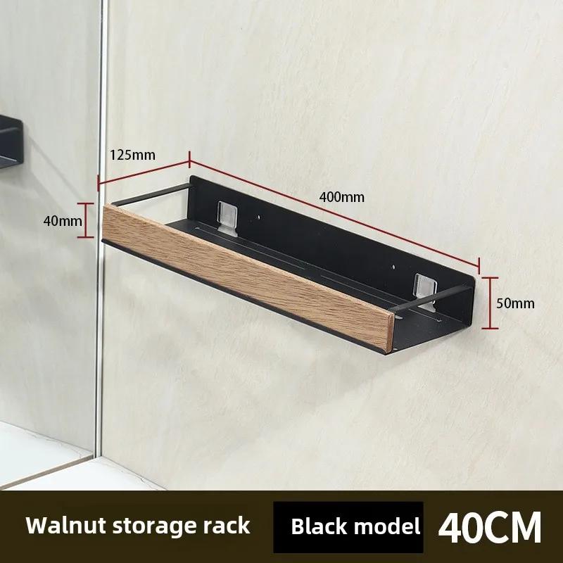 

Черные угловые полки для ванной комнаты, настенная полка для кухни, полка для душа, ванны, шампуня, аксессуары для ванной комнаты 40-60 см