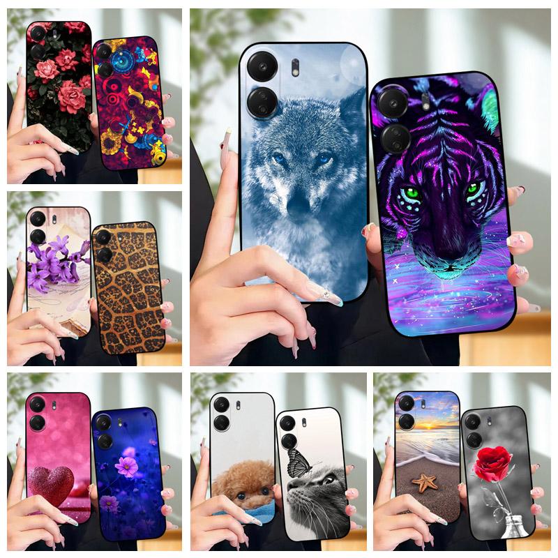 Funda Animal de Moda Para Xiaomi Redmi 13C Fundas 13 C 4G 5G Silicona Suave TPU Funda de Teléfono Cubierta Para Redmi 13R Coque Protectora