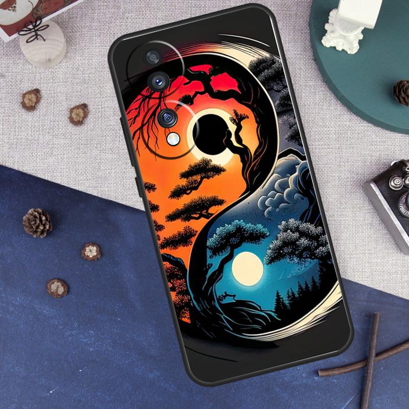Eight Diagrams Taiji Yin Yang For Honor Magic 7 6 8 Pro Case For Honor 400 200 50 70 90 Lite X8c X8b X9a X9b X9c X9d Win RT