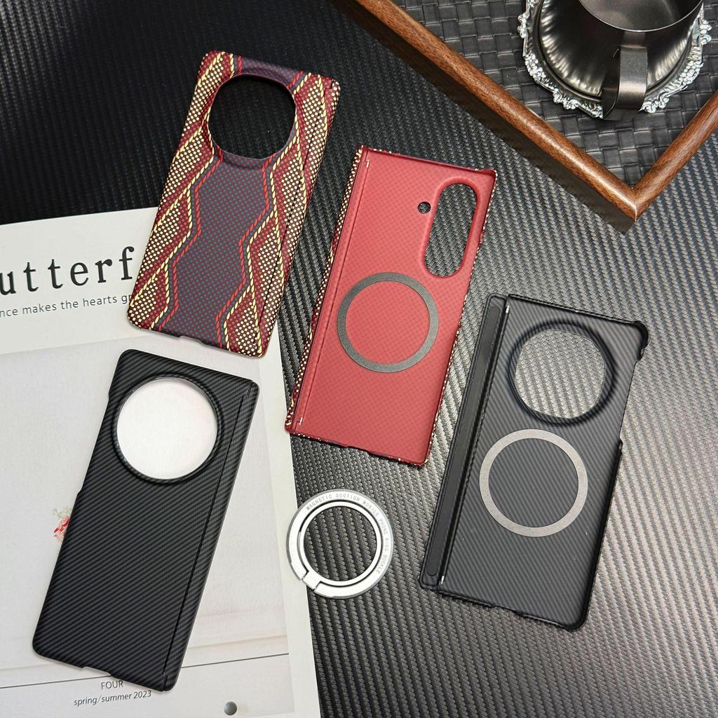 Huawei MateX6 Magnetische Hülle & Samsung Z Fold7 Dual-Scharnierschutz mit PC-Fasertextur