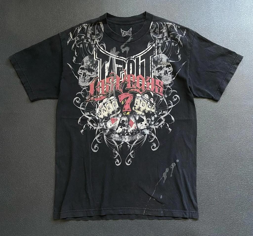 2026 2000s Spartan Red Tričko Pánské Dámské Street Americká Móda Retro Potisk Tričko Hip Hop Streetový Trend Pár Triček Y2K