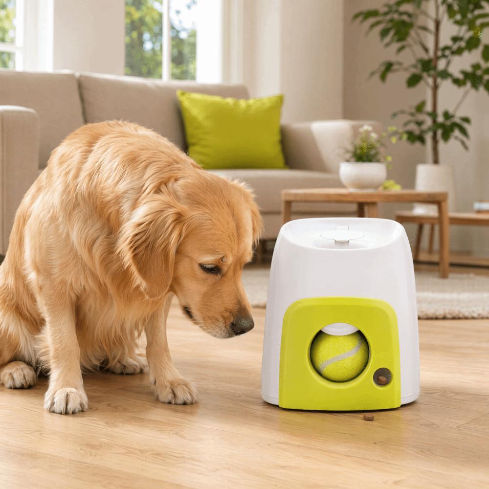 2Pcs Durable Dog Ball Rolling Machine Elastic Tennis Ball Interactive Pet Toy Pet Exercise