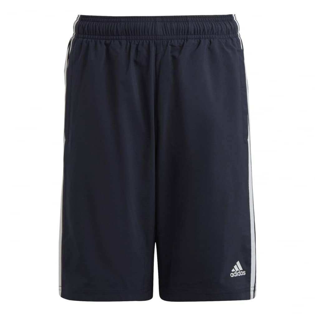 Adidas Essentials Woven Shorts ECO36 Legend Size 130 Kids' 3-Stripes Ink/White (IC6822)