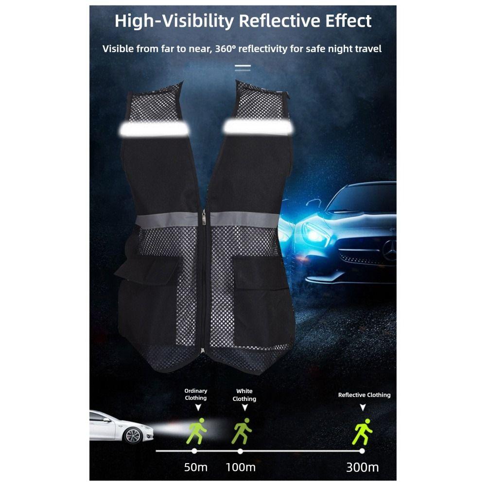 Mesh V-neck Vest Sleeveless Style See-through Vest Waistcoat Outdoor Work Clothes Summer Season