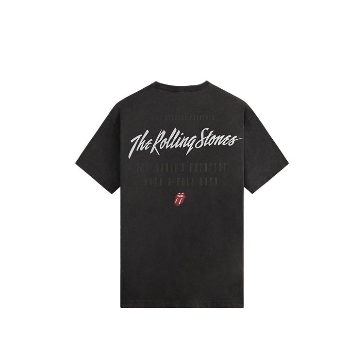 Kith For The Rolling Stones Keith Richards Concert Photo Vintage Tee Black Men Tops KHM033213-001