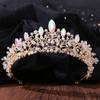 Accesorios para el Cabello de Boda DIEZI Vintage Barroco Cristal AB Tiara Nupcial y Coronas Joyería para la Cabeza de Mujeres Niñas Princesa