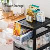 JEKO&JEKO 5-Tier No-Assembly Transparent Storage Rack