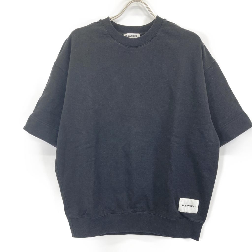 JIL SANDER+ J47GC0110 Black Short Sleeve Sweatshirt tops L blackUsed