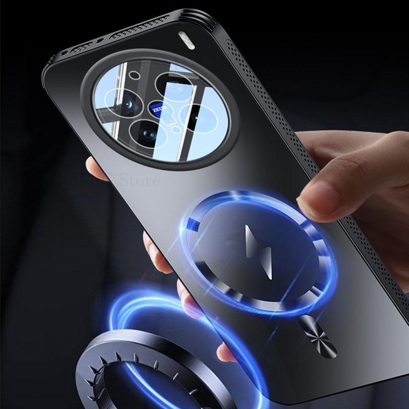 For Magsafe Magsafing Magnetic Case For vivo iQOO Neo10 Pro Cooling Heat Dissipation Cover iQOO 13 12 Pro Camera Lens Protector