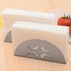 Yousheng Halbkreis-Taschentuchhalter mit Hohlmuster, robuster Edelstahl, Esstisch, Papierhandtuch, Serviettenclip-Spender, Organizer, Haushaltsbedarf