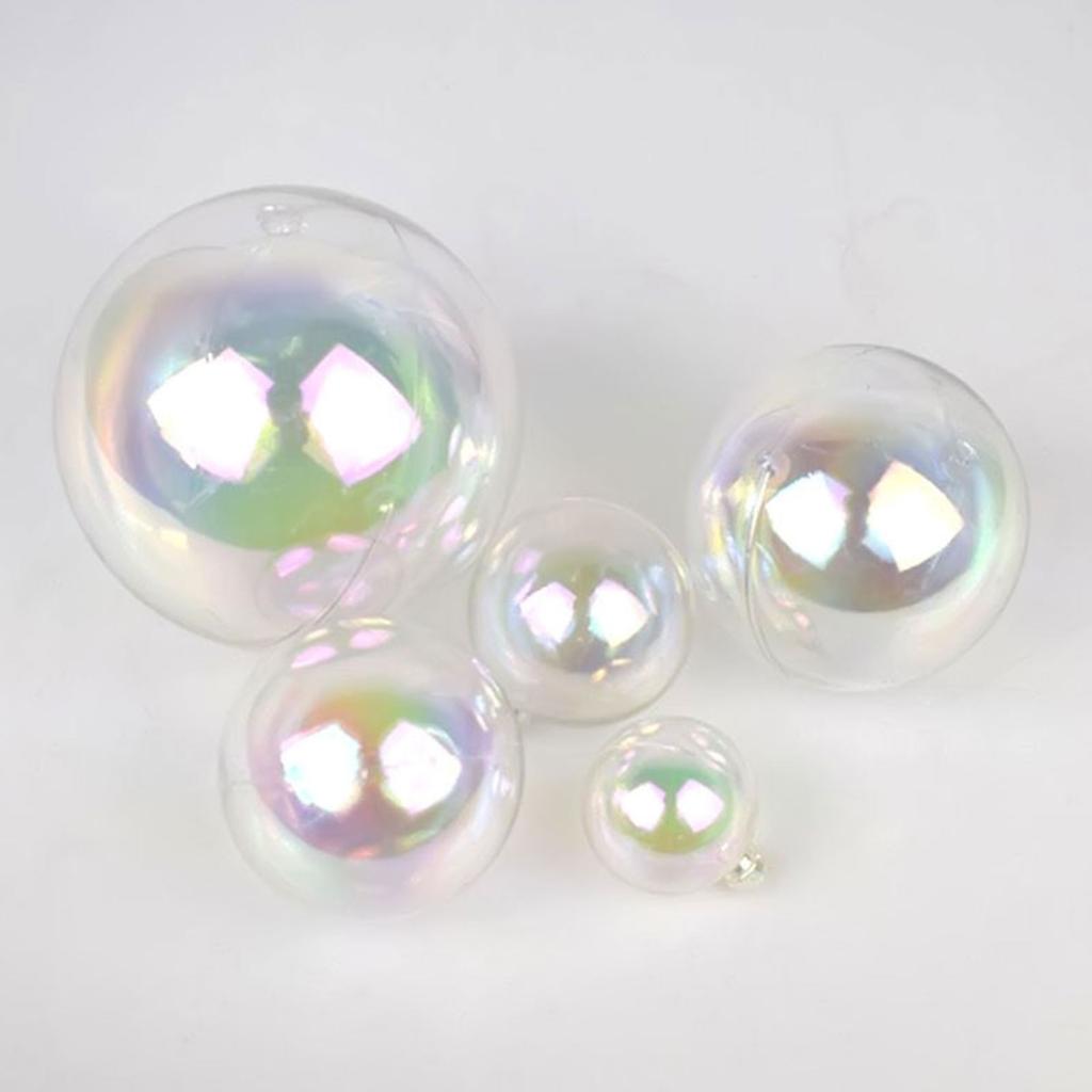 60PCS Christmas Tree Decoration Glittering PVC Ball Ornament Shatterproof Decorative Baubles For Holiday Centerpieces
