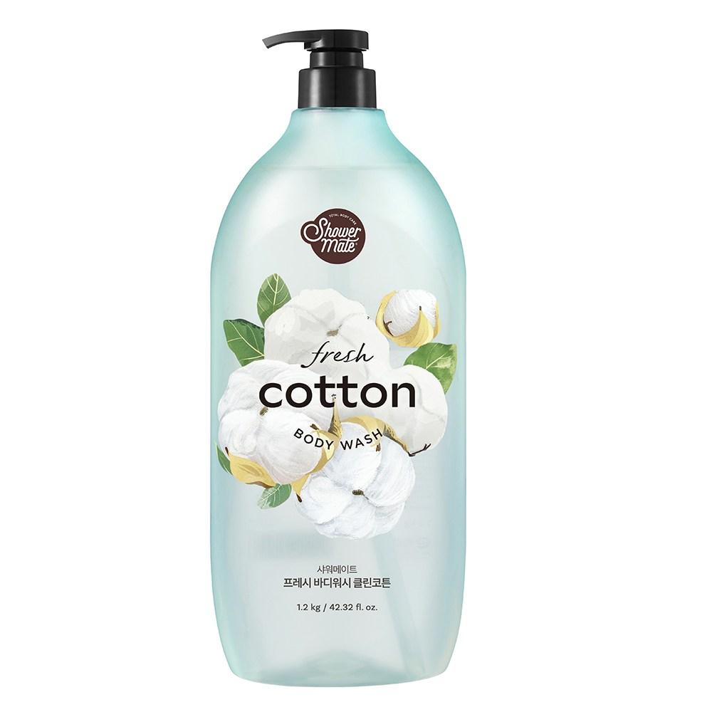 

Гель для душа Shower Mate Clean Cotton с ароматом хлопка, 1,2 кг, 1 шт.