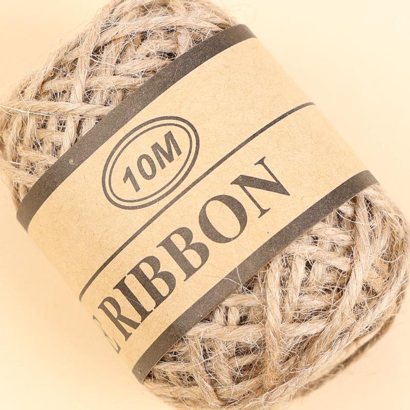 Decorative 3-Strand Colored Hemp Rope Diy Handmade Accessories | Hang Tags | Special For Photo Walls | Woven Natural Jute 10 Meters