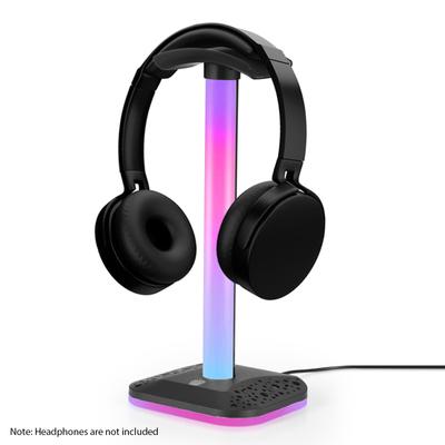Stojan na sluchátka RGB světlo pro stolní PC Herní náhlavní souprava Spodní strana Protiskluzový displej náhlavní soupravy Podpora