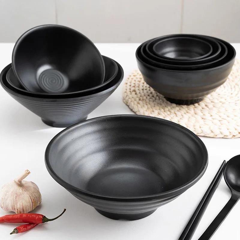 Ramen Melamine Fruit Salad Fast Food Tableware Japanese Style Frosted Noodles Bowl