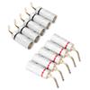 10pcs Banana Plug Needle Type Professional 24K Gold Plated Speaker Wire Connectors for Speaker Wire Home Theatre