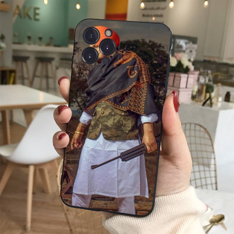 Indian Rapper Sidhu Moose Wala Phone Case Silicone Soft for iphone 14 13 12 11 Pro Mini XS MAX 8 7 6 Plus X XS XR Cover