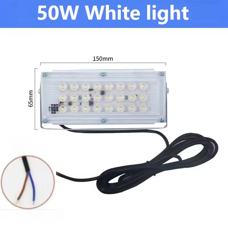 LED Floodlight 50/100/150W Outdoor Wall 220V Black/White Body Flood Lamp Street IP65 Waterproof Garden Square Spotlightled
