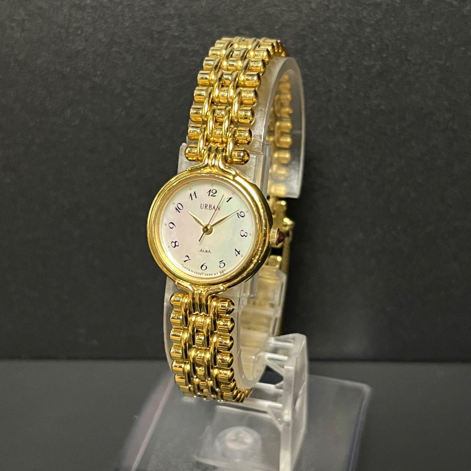 [Working Item] SEIKO ALBA URBAN Watch Gold Shell Dial Seiko Alba V233-0770