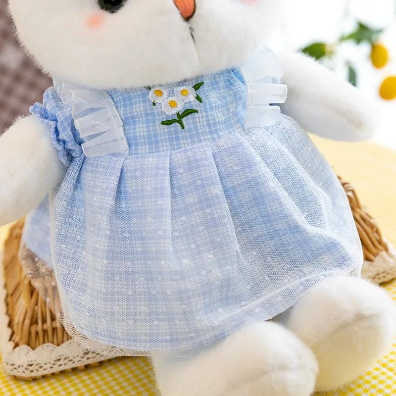 Süßer Hase Blumenrock Hase Plüschtiere Niedliche Weiche Spielzeugpuppe Osterhase Party Weihnachtsgeschenke Kindergeschenke Spielzeug für Mädchen