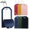 Women Men Luggage Tags for Suitcases Travel Accessories Fashion Solid Color PU Leather Suitcase Bag Label Tag Name ID Address