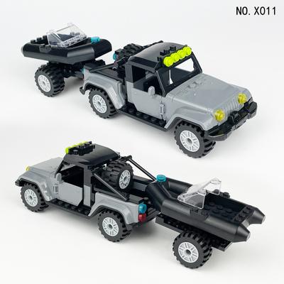 X011 Tomahawk Pickup Truck Small Particle Car Model Children's Building Blocks Toy