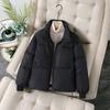 2025 winter thickened down cotton jacket women's short Korean version loose stand-up collar bread jacket cotton jacket fashionable and versatile