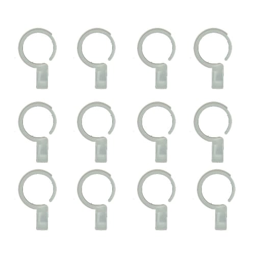 Hanger Stoppers, Windproof Hanger Catches (12-Pack) for Clothes Drying Pole Fixing, Clothes Drying Rack, Hanger Holder, Wind Protection, Plastic Hooks