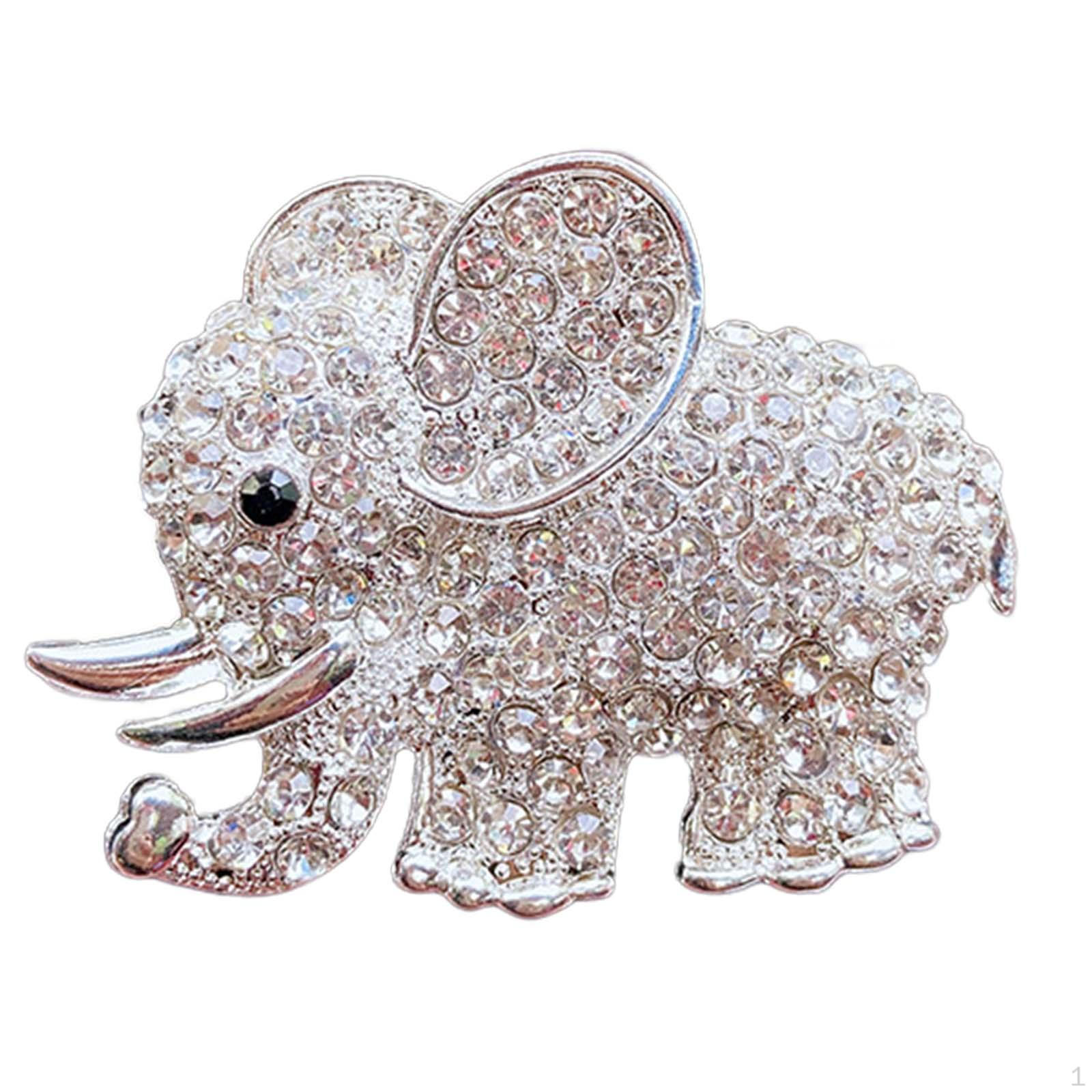 

Automotive Air Freshener Clip with Elephant Design, Vent for Women срібний