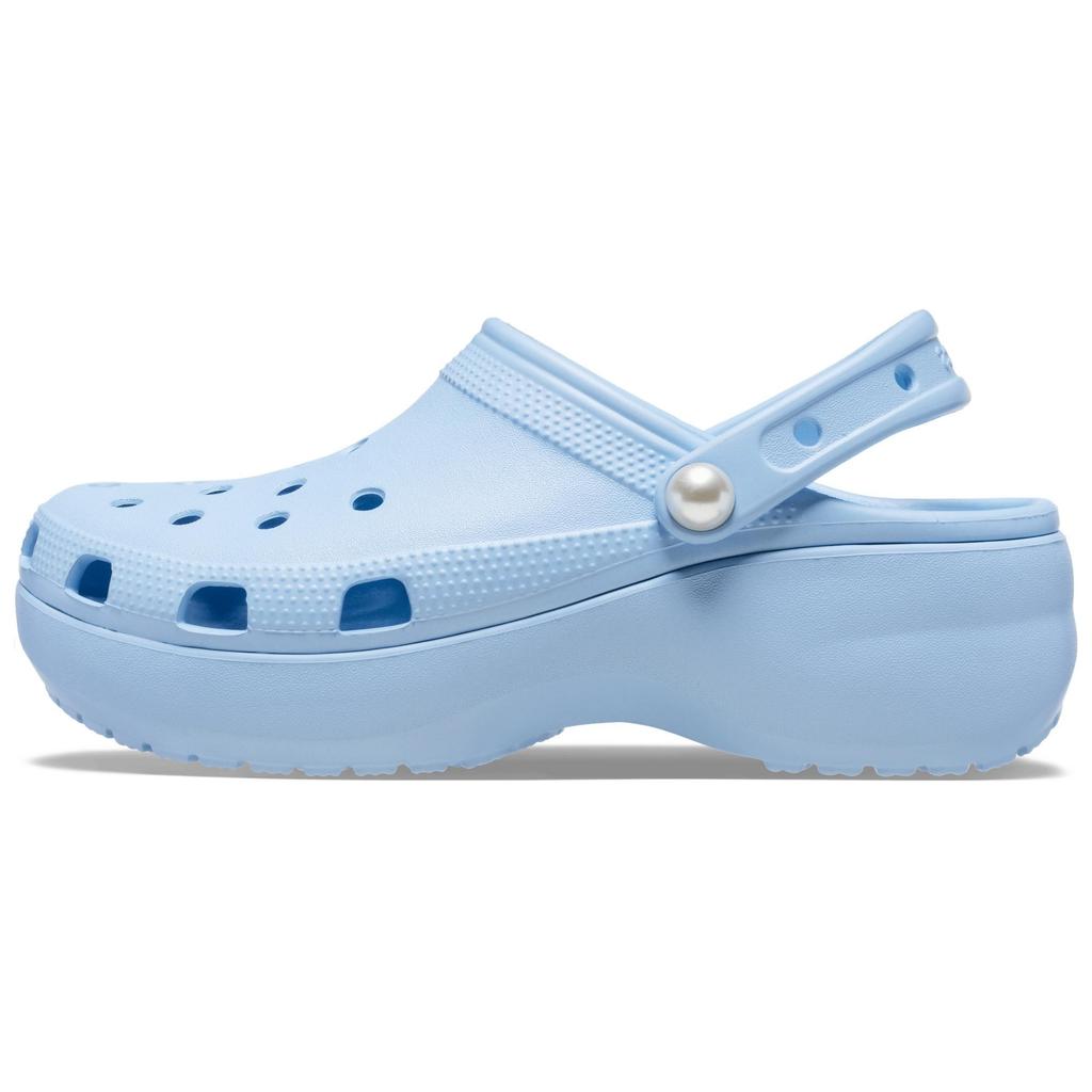 Crocs Classic Platform Pearl Clog EVA Comfortable Versatile Clogs Women Clogs Blue 211231-4NS