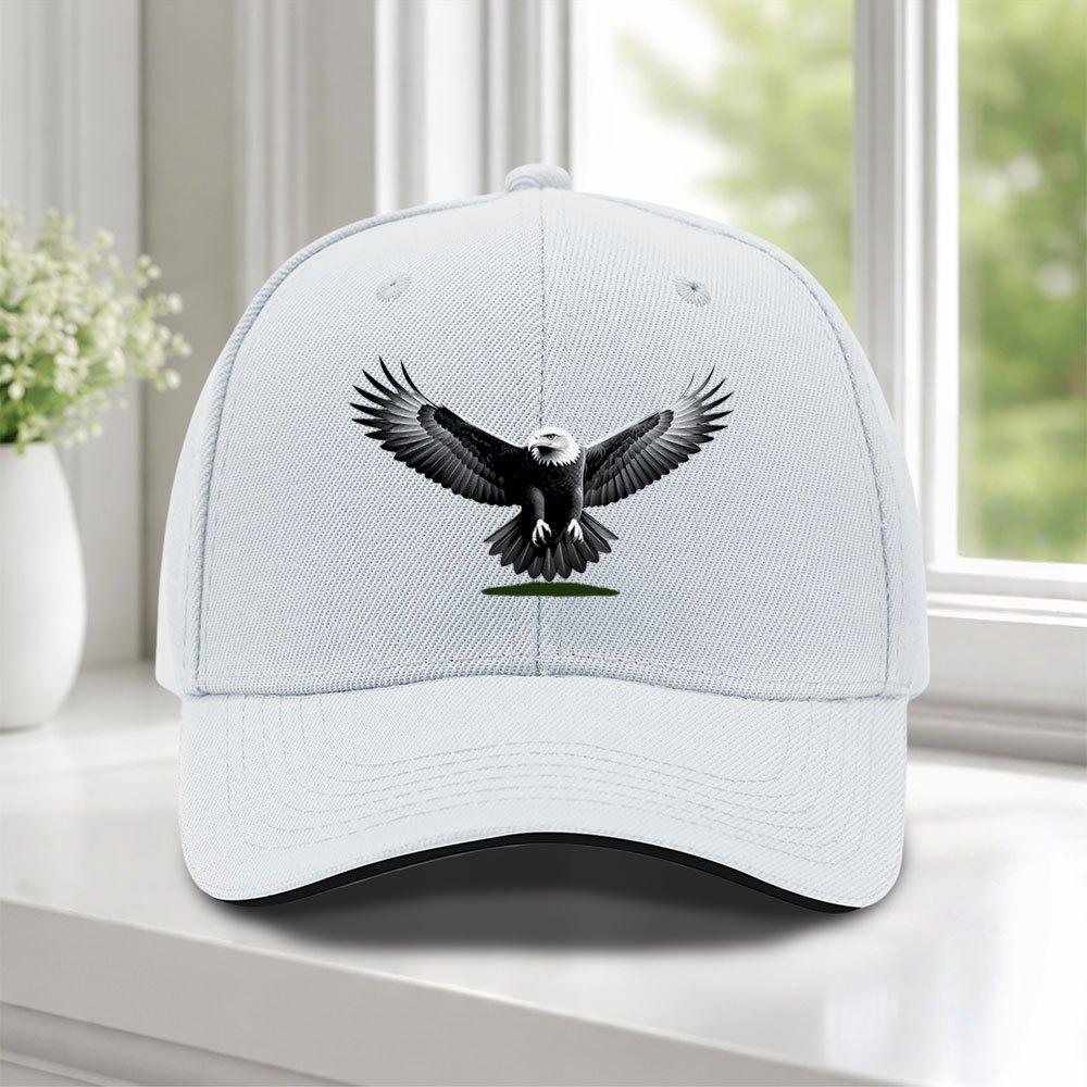 Adjustable Duckbill Baseball Cap with SpreadingWings Eagle Design Lightweight for Weddings Parties Golf Cycling Outdoor