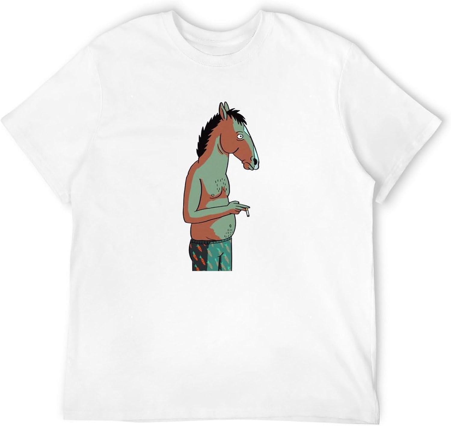 Men s Rew BoJack Horseman Smoking Art Series White S