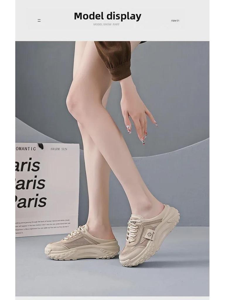 Dam Casual Mesh Slip-On Sandaler, Sommar Utomhus Sportskor Q070 (2025-modellen)