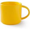 ZaH 14oz Coffee Mug Ceramic Solid Color Mugs Home Office Tea Cup - Dishwasher Washing Microwave Heating (Yellow)
