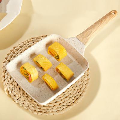 Kuchyňská nepřilnavá pánev Tamagoyaki na omeletu, palačinky, hrnce na vaření, hrnec, mini snídaňový stroj pro plynový indukční sporák