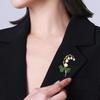 Vintage Pearl Flower Brooch Pin Crystal Rhinestone Brooches Party Jewelry Gifts