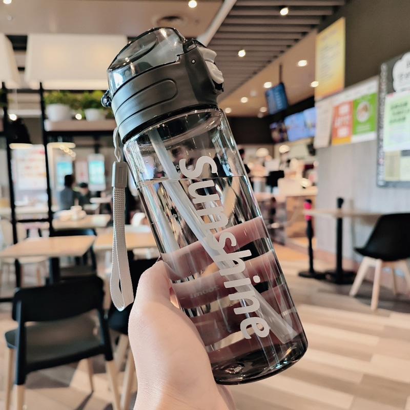 700ml Frosted Spray Water Cup Outdoor Use Active Kettle Water Bottle Anti-fall PP Cooling and Hydrating Outdoor Use Bicycle Water Bottle