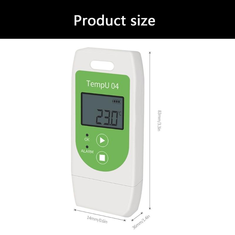 Digital Temperature Recorder With High Accuracy Data Recording Temperature Data Logger For PDF CSV Reports