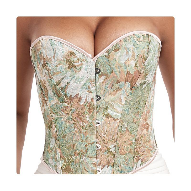 Dress Corset Belt Fishbone Girdle for External Wear Waist and Chest Support Shaping and Abdominal Belt