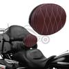 Brown Mid Backrest Pad for Harley Big Glide/Street Glide Motorcycles