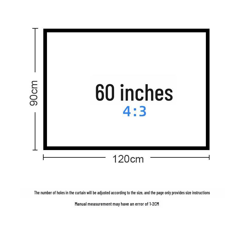 

Портативный проекционный экран высокой четкости - складной полиэстер, 100-120 дюймов для просмотра фильмов на открытом воздухе