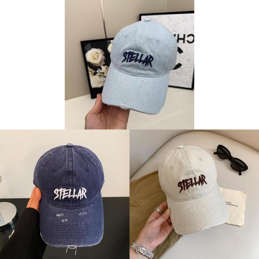 Stellar Baseball Cap For Women With Wide Brim In Cotton Material For Sun Protection