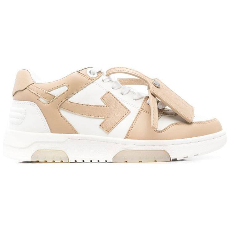 OFF WHITE Out Of Office Low Top Sneaker 'Tan White' Women's OWIA259S22LEA0010117
