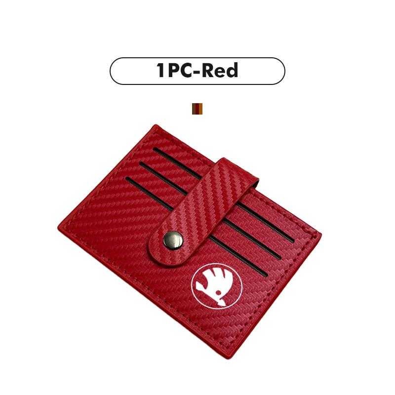 For Skoda Car Anti theft Rfid Credit ID Card Holder Wallet Men Leather Bag Wallet octavia a5 a4 mk1 2 fabia superb rapid mk3 usbn43