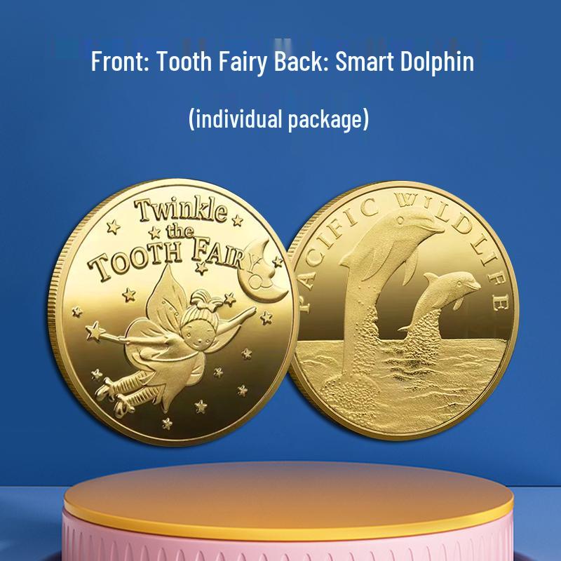 Tooth Fairy Keepsake: Gold Coin Storage Box for Children's Lost Teeth
