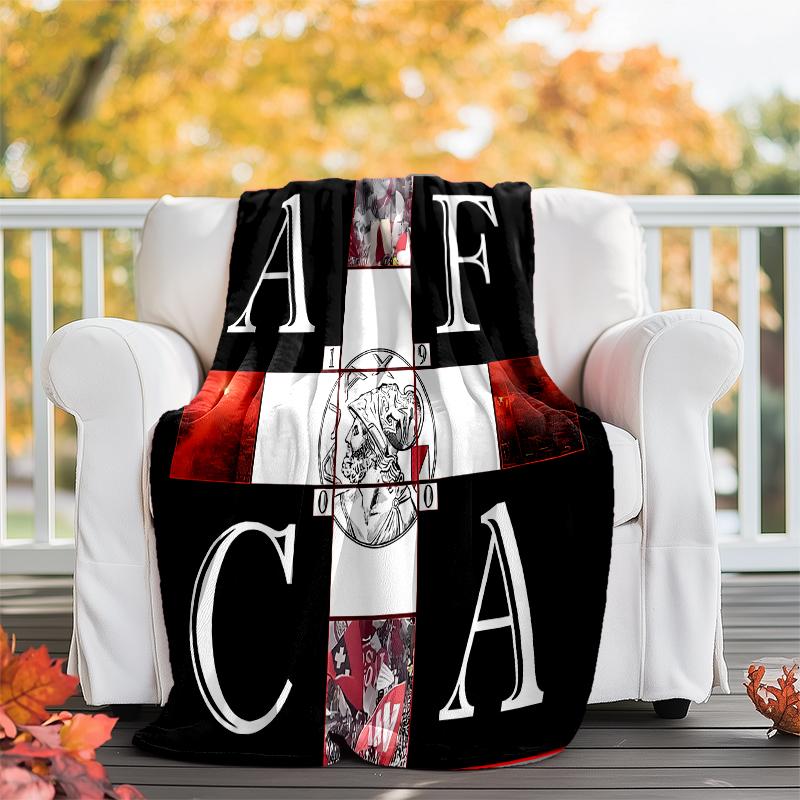 AFC Ajax printed throw blanket—soft,warm;versatile blanket for all seasons—perfect as &air-conditioning throw,nap blanket