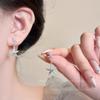 Dopamine Color Circle Earrings Women's Summer Personality Sweet Versatile Silver Needle Earrings Fashion Design Contrasting Color Earrings