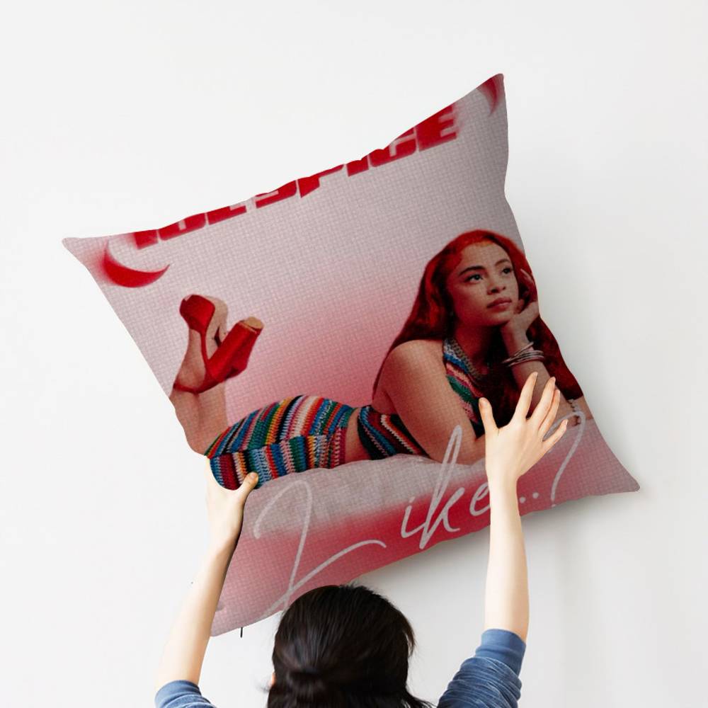 I-Ice S-Spice Rapper Pillow Covers Cartoon Sofa Decorative Home Double-sided Printing Short Plush Cute Cushion Cover